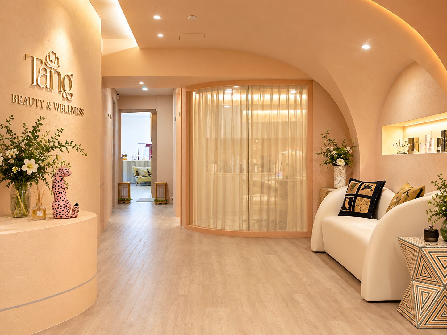 Wide view of the Tang Beauty & Wellness interior